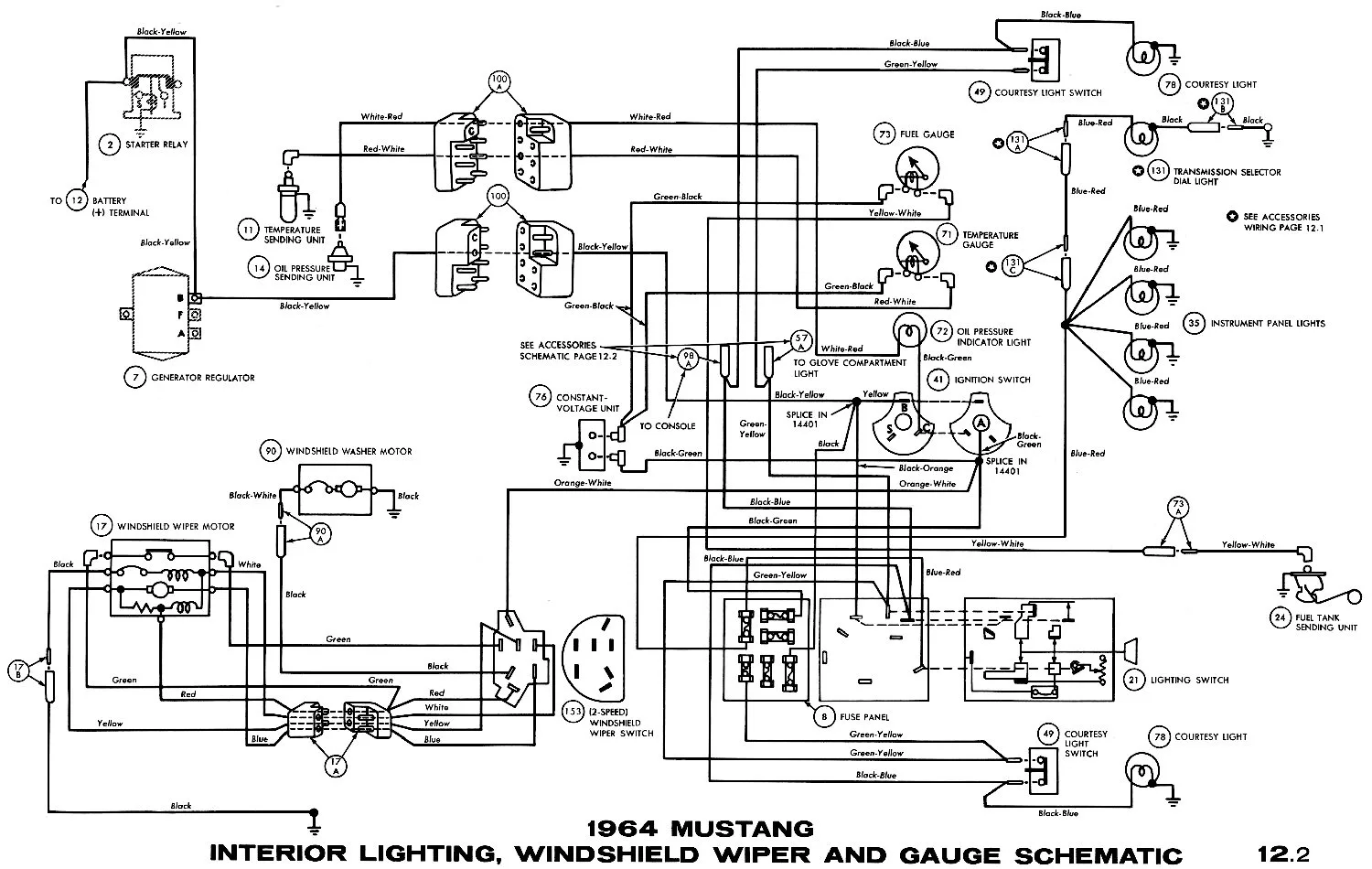 1966 Mustang Wiper Switch Diagram
