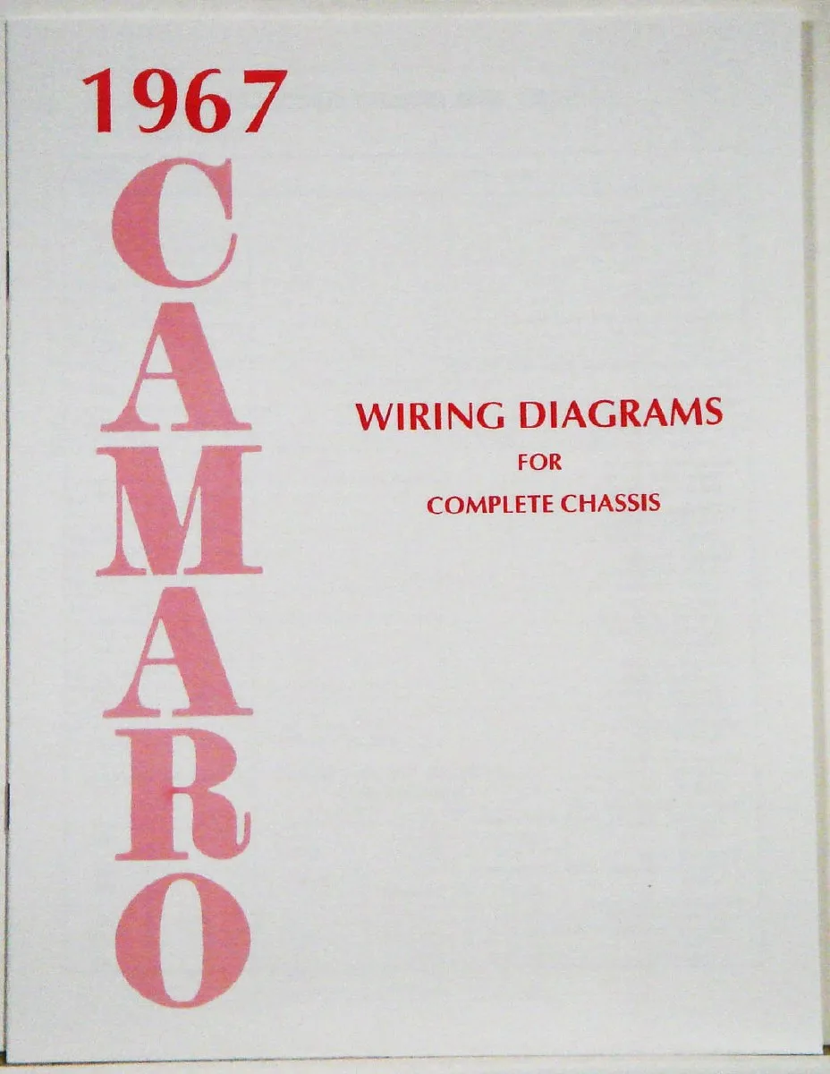 1967 Camaro Factory Wiring Diagram Manual Oe Quality Usa 1967 1968 1969 Camaro Parts Nos