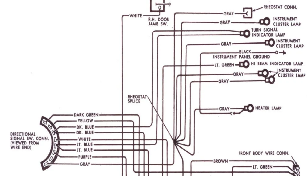 1967 Ford Mustang Turn Signal Wiring Diagram