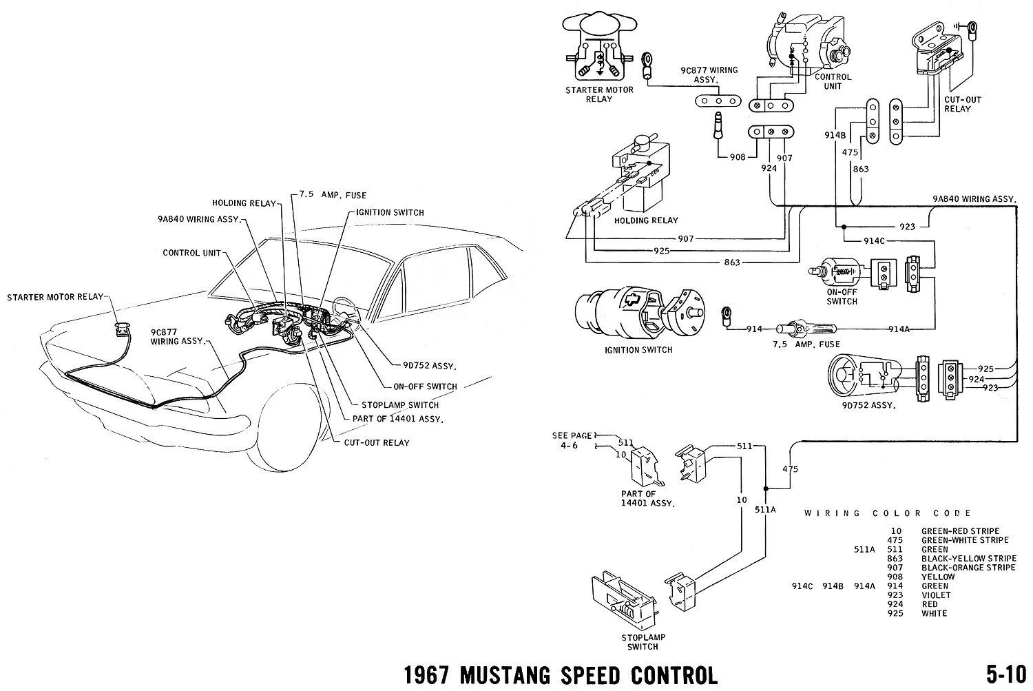 1967 Mustang Starter Wiring Diagram