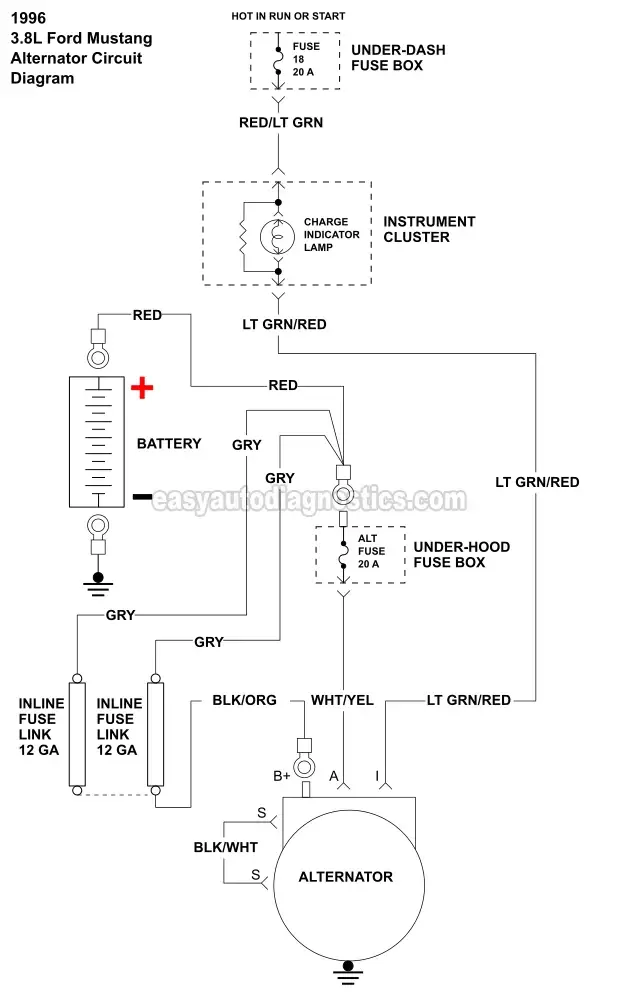 1968 Ford Mustang Alternator Wiring Diagram Wiring Diagram