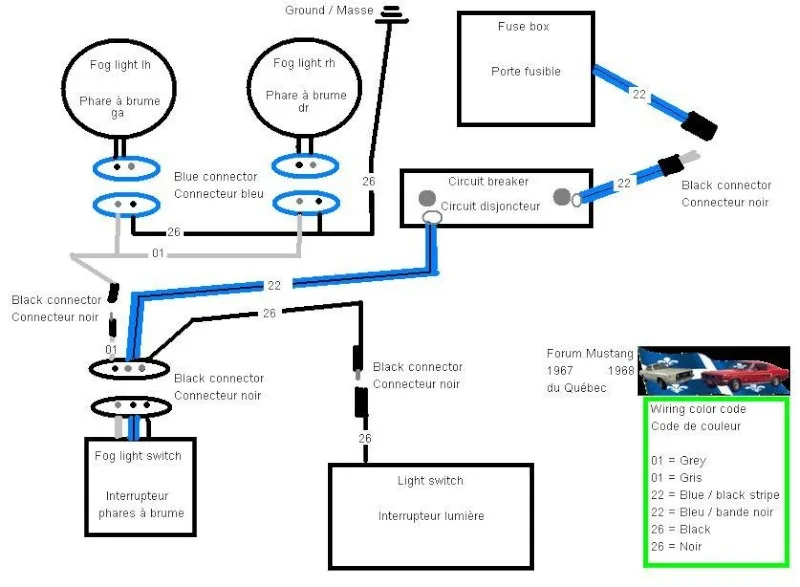 1968 Mustang Fog Light Wiring Diagram Enorganic