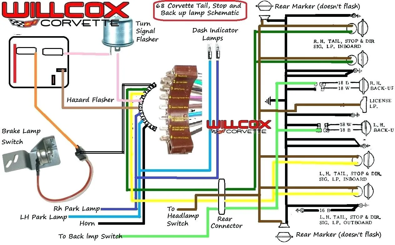 1968 Mustang Turn Signal Switch Wiring Diagram