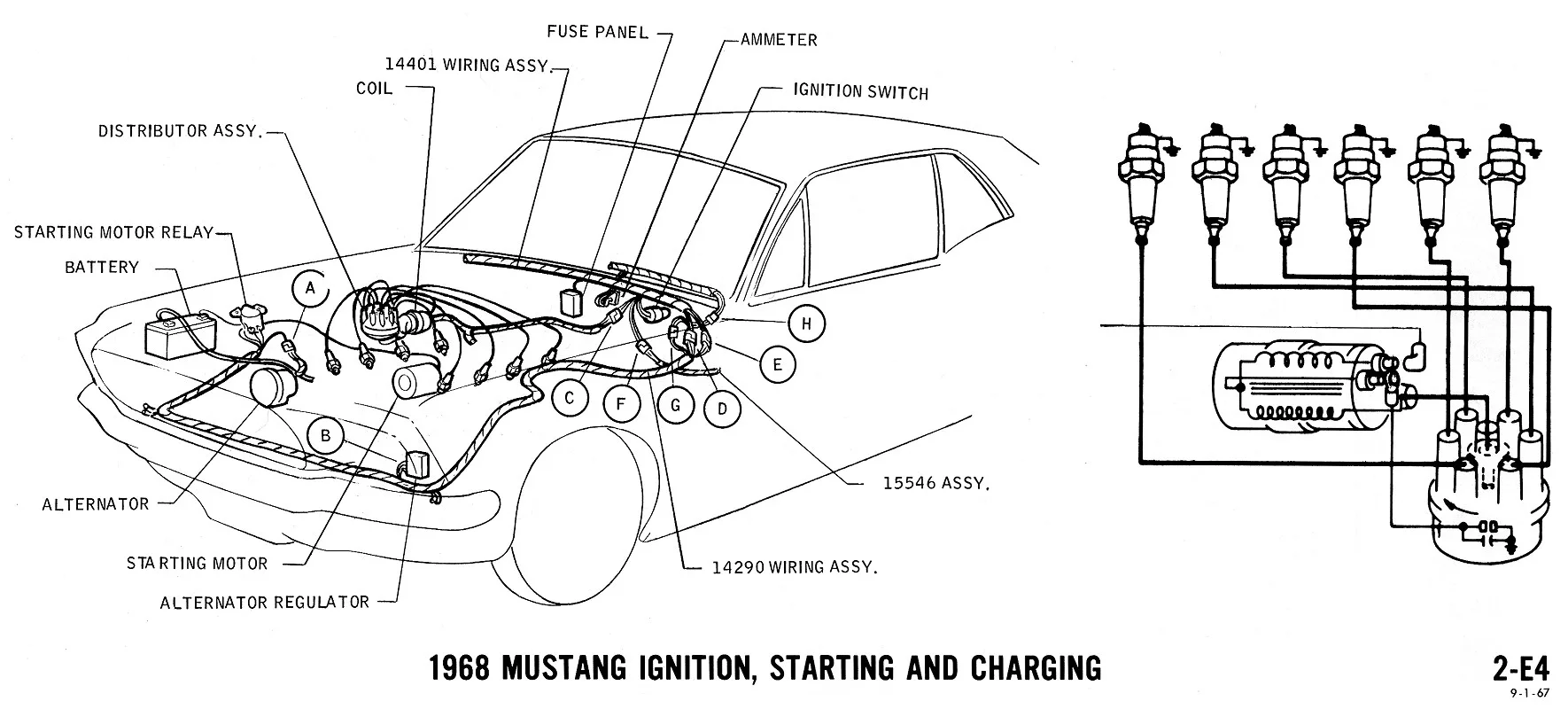 1968 Mustang Wiring Diagrams And Vacuum Schematics Average Joe Restoration