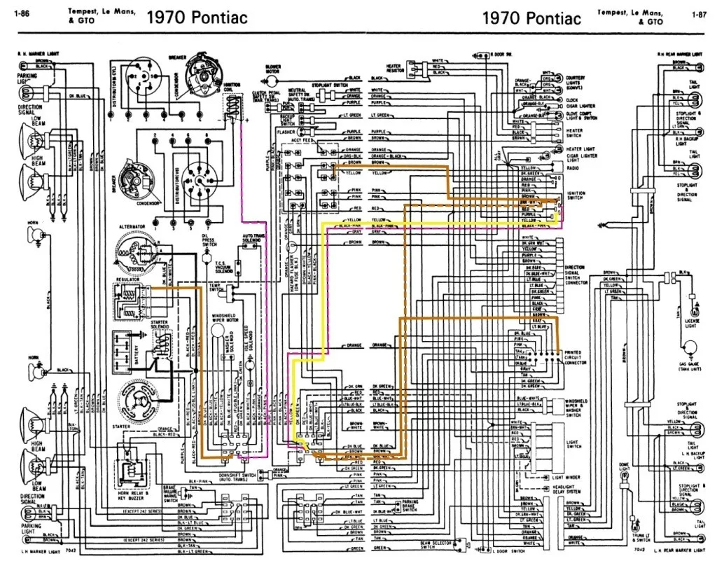 1968 Pontiac Firebird Wiring Diagram Schematic