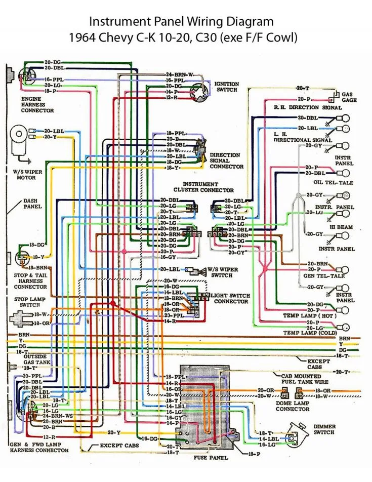 1969 Chevy Truck C10 Wiring Diagram