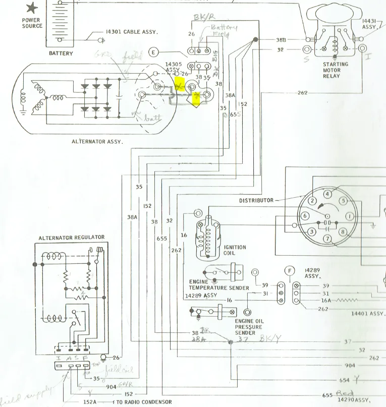 1969 Mustang Alternator Wiring Vintage Mustang Forums