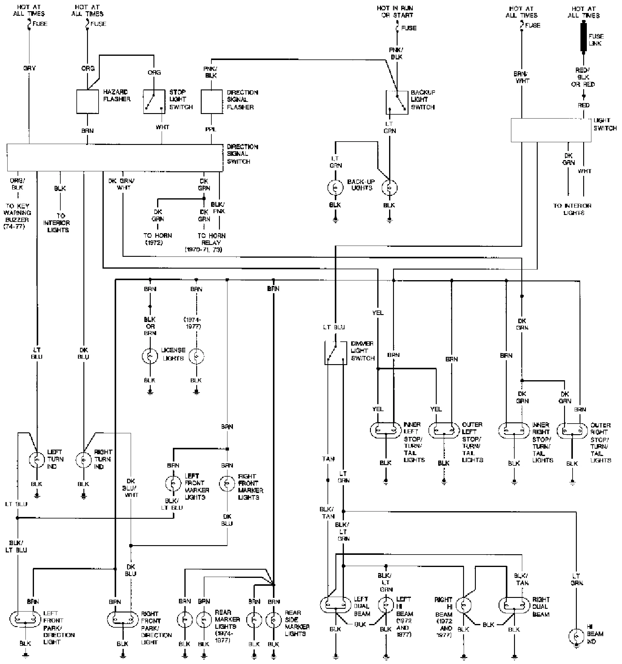 1969 Pontiac Firebird Wiring Diagram
