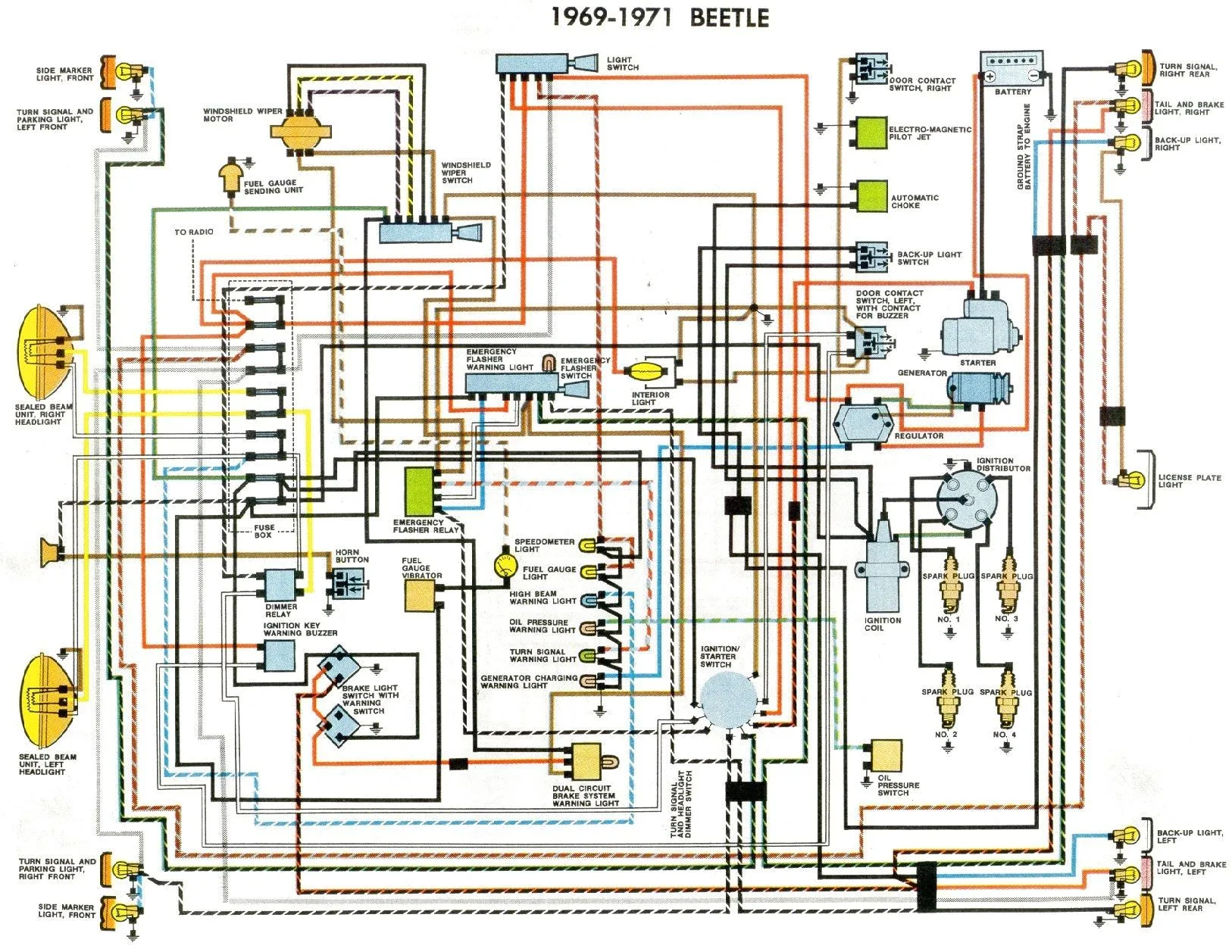 1969 Vw Beetle Wiring Diagram Beetle Vw Beetles Vw Super Beetle