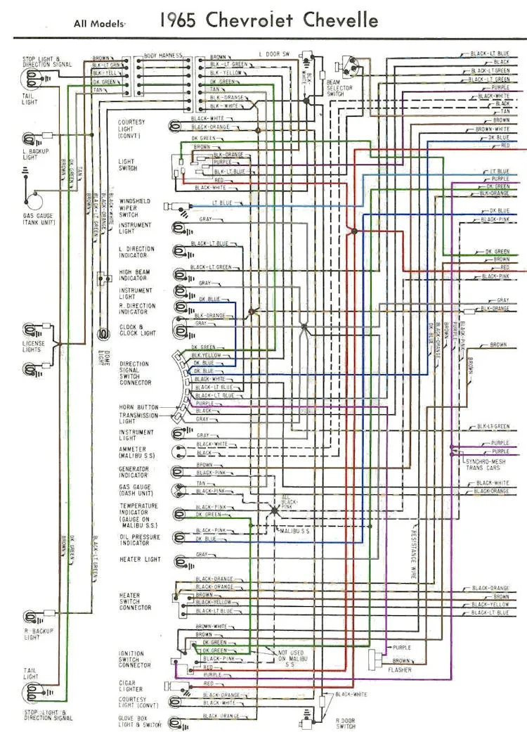 1970 Chevelle Wiring Schematic