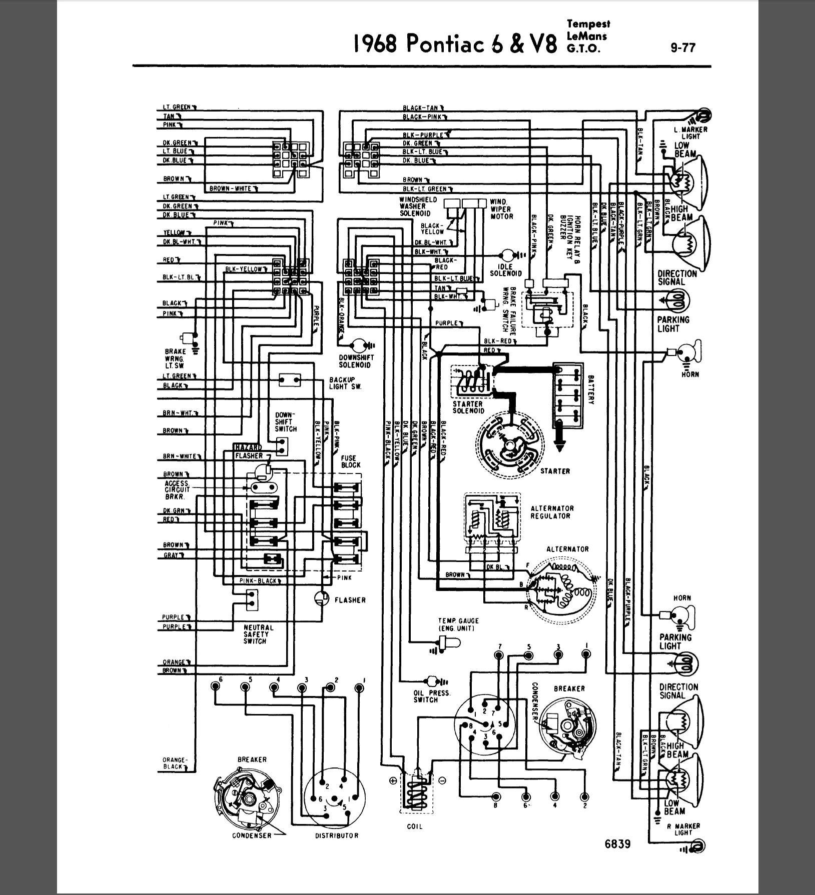 1970 Gto Power Window Switch Wiring Diagram Database