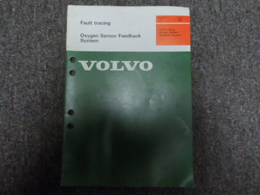 1970S 1980S Volvo Fault Tracing Oxygen Sensor Feedback System Etsy