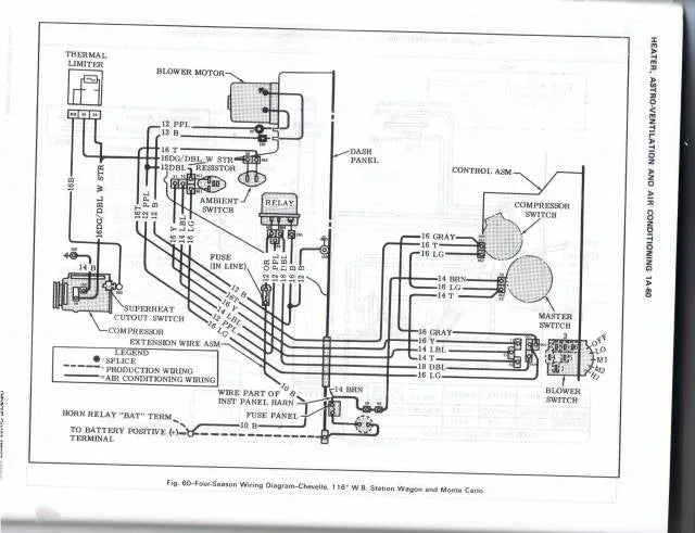 1971 El Camino A C Wiring Diagram Team Chevelle