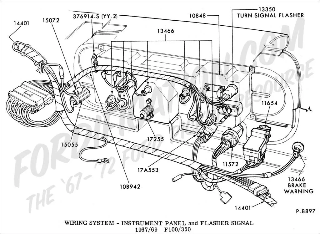 1971 Ford F100 Vacuum Diagram