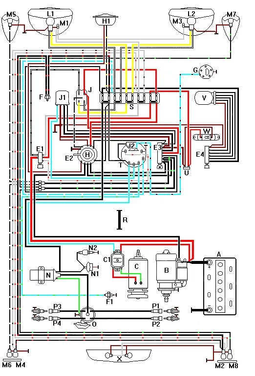 1971 Vw Bus Wiring Diagram Wiring Diagram Ideas