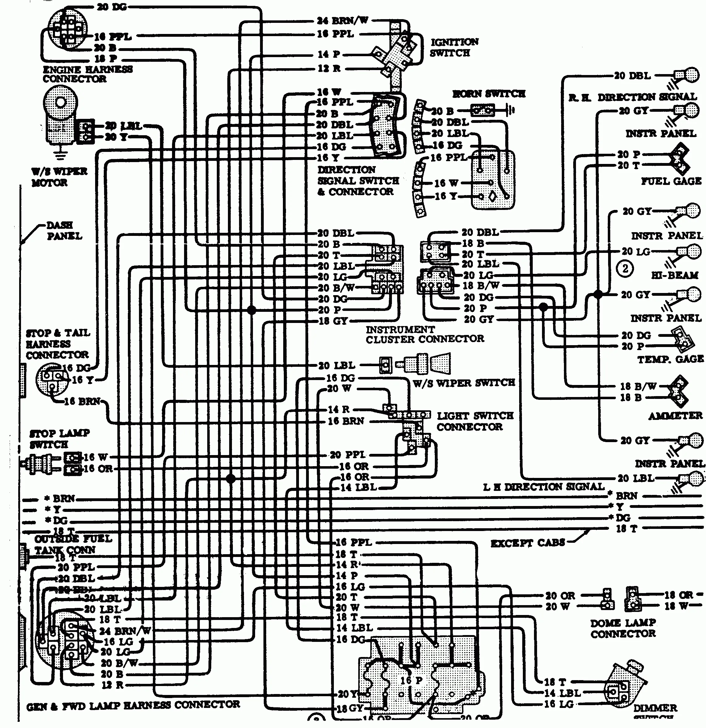 1972 Chevy Truck Fuse Box Diagram