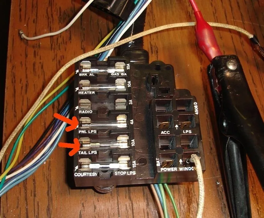 1972 Corvette Fuse Panel Diagram