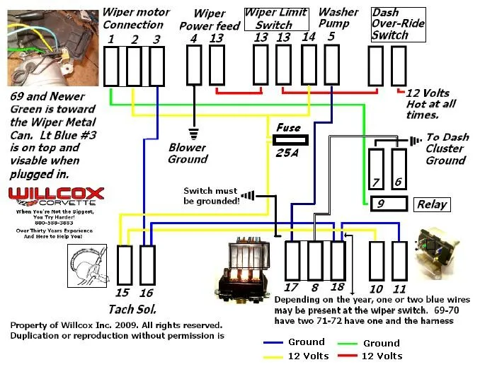 1972 Corvette Wiper Motor Wiring Diagram