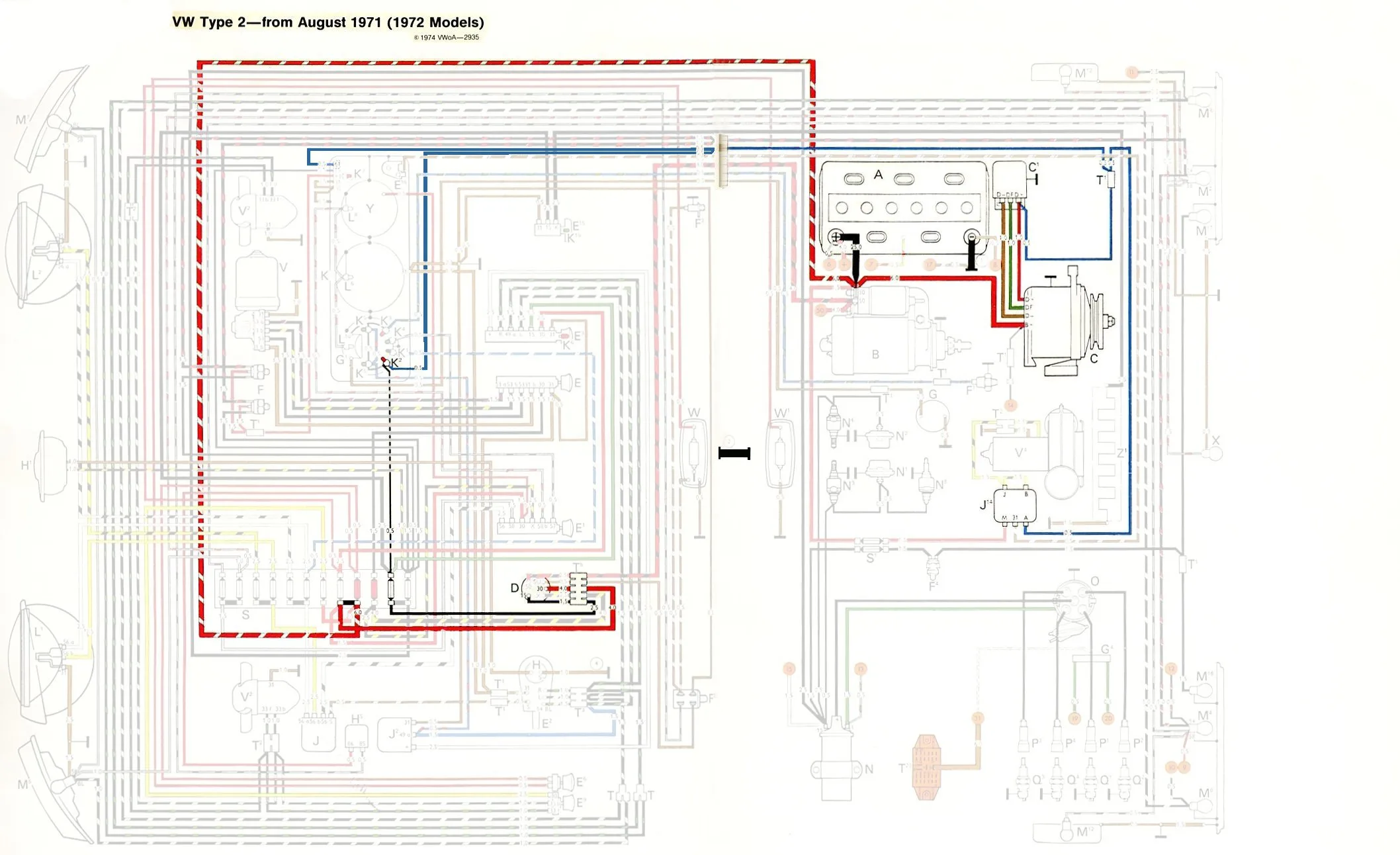 1972 Vw Alternator Wiring Diagram