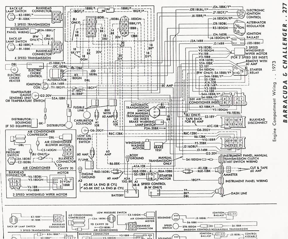 1973 Dodge Challenger Wiring Diagram For Electronic Distributor Wiring Diagram