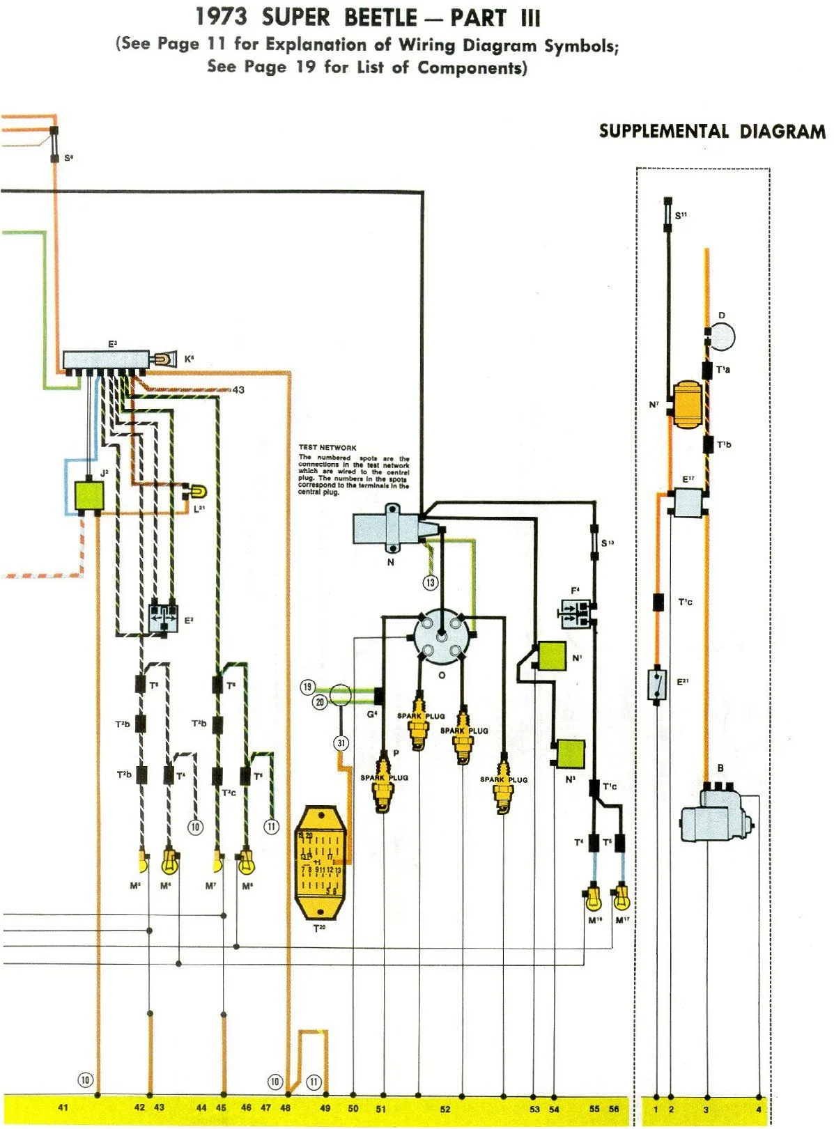1973 Super Beetle Wiring Diagram Volkswagen New Beetle Vw Bug Vw Beetle Parts Vw Super