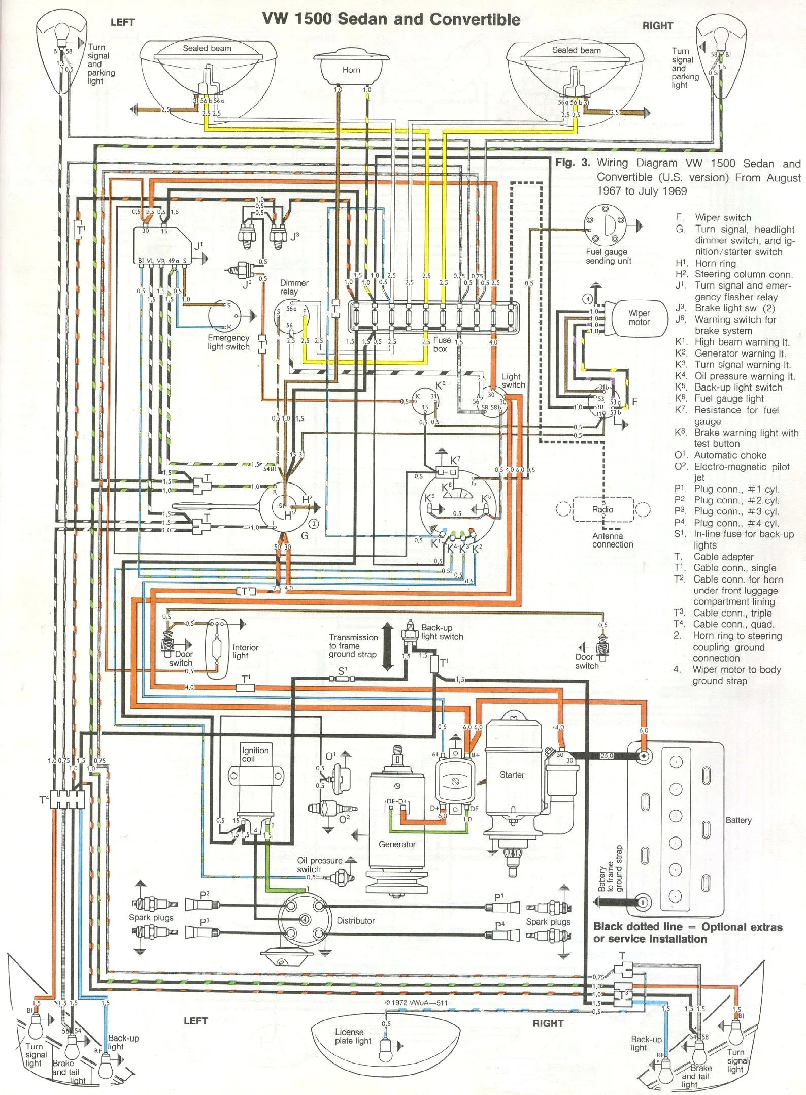 1973 Vw Bug Wiring Diagram