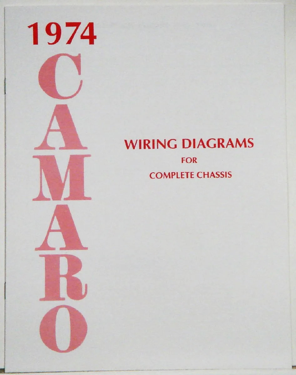 1974 Camaro Factory Wiring Diagram Manual 1967 1968 1969 Camaro Parts Nos Rare