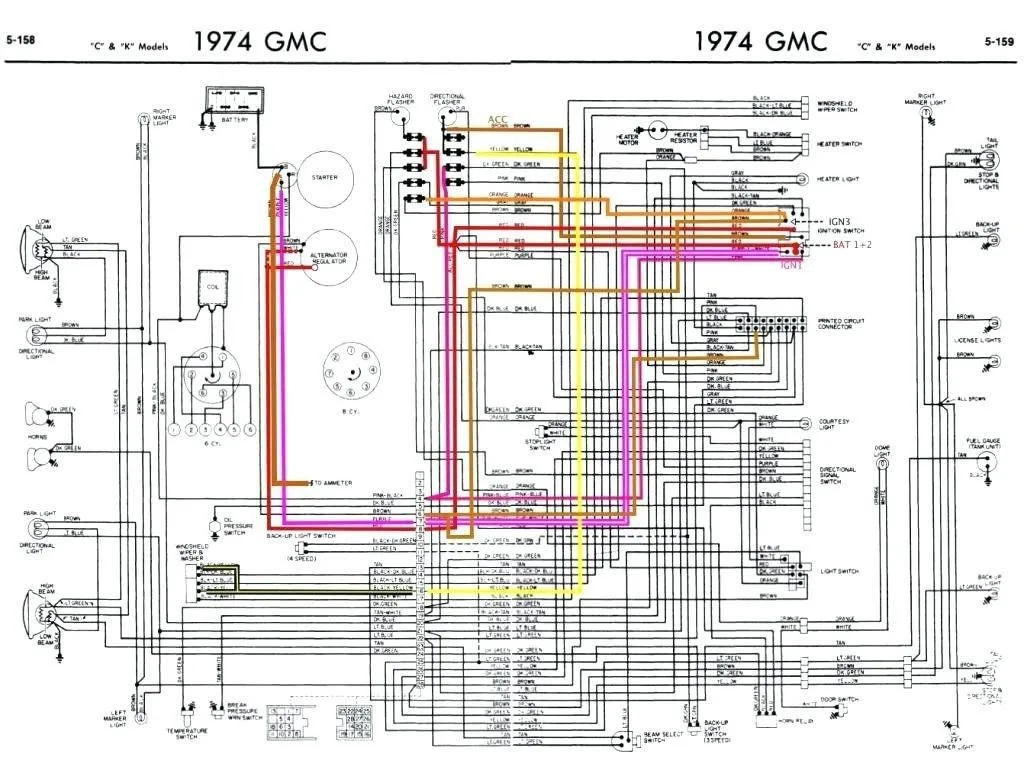 1974 Chevy Ignition Switch Wiring Diagram