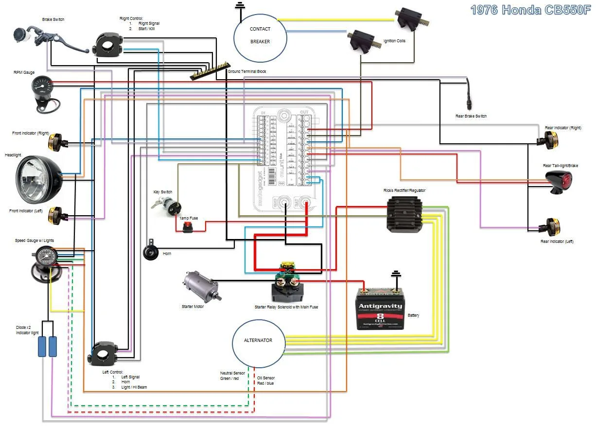 1974 Honda Cb550 Wiring Diagram