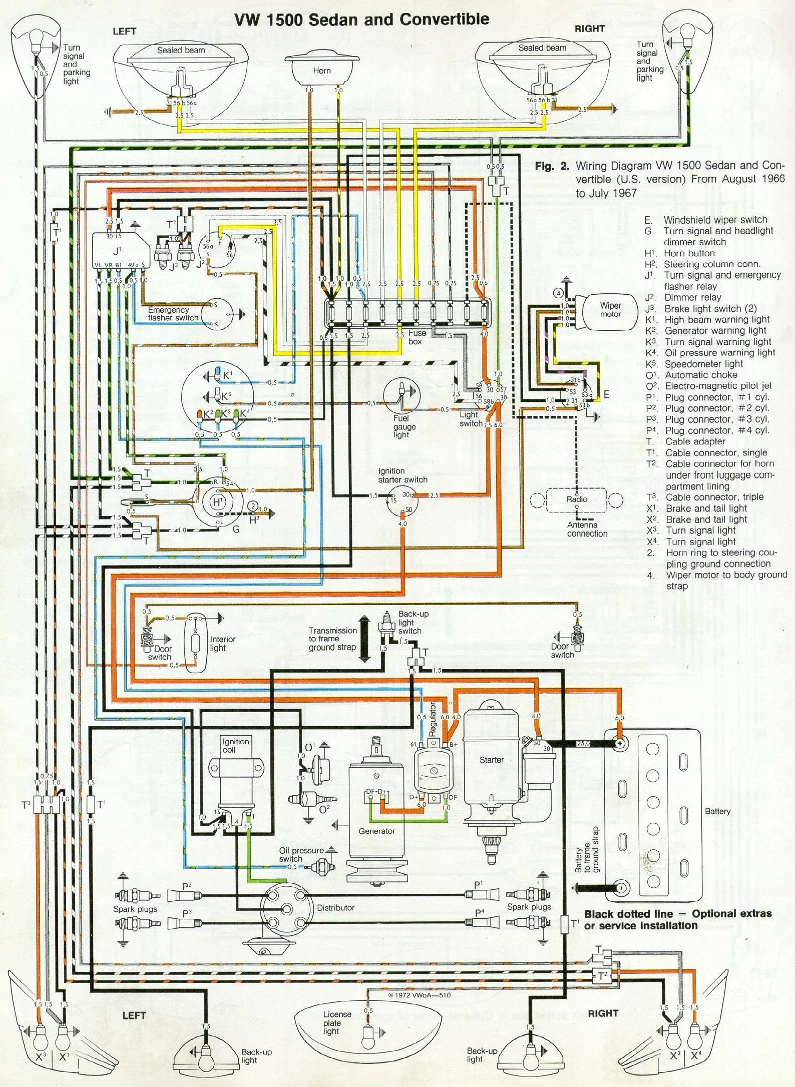 1974 Karmann Ghium Engine Wiring