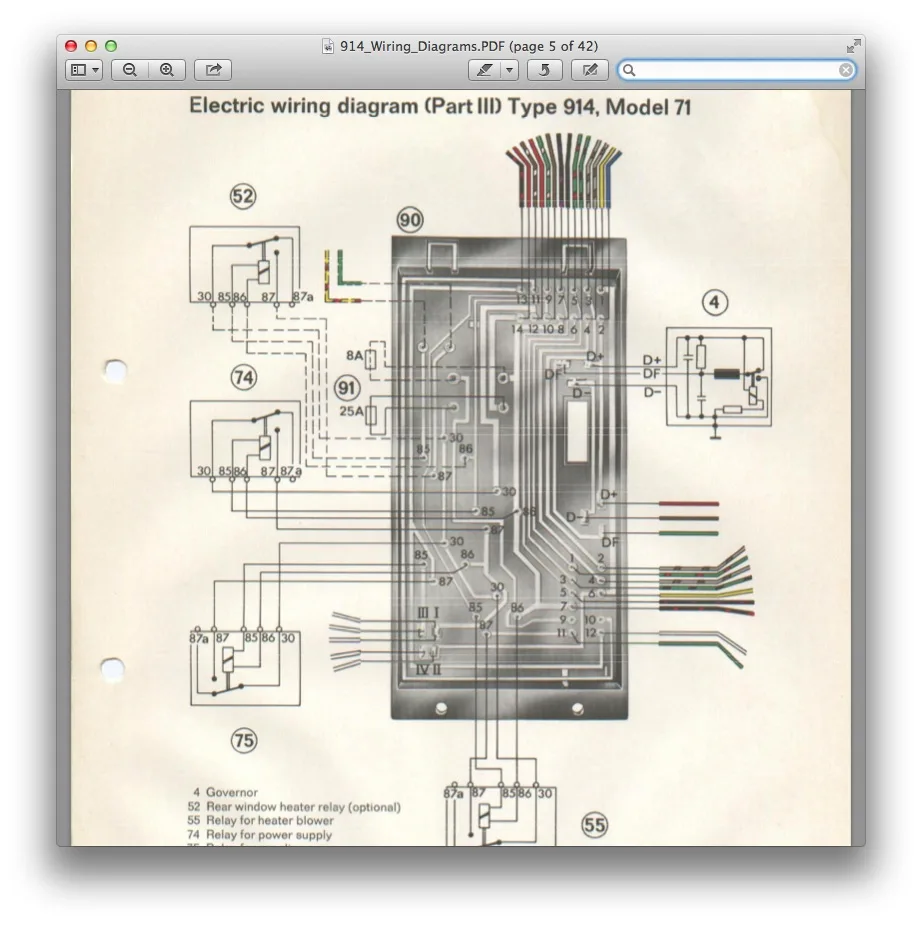 1975 Porsche 914 Wiring Schematic Wiring Diagram