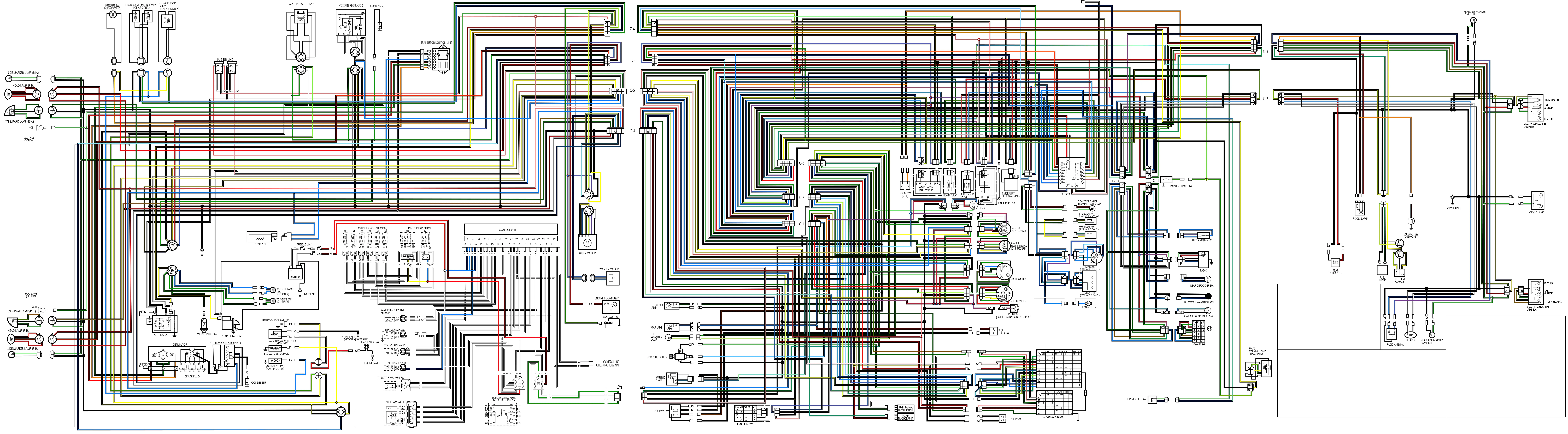 1976 Datsun 280Z Wiring Diagram Non California R Datsun