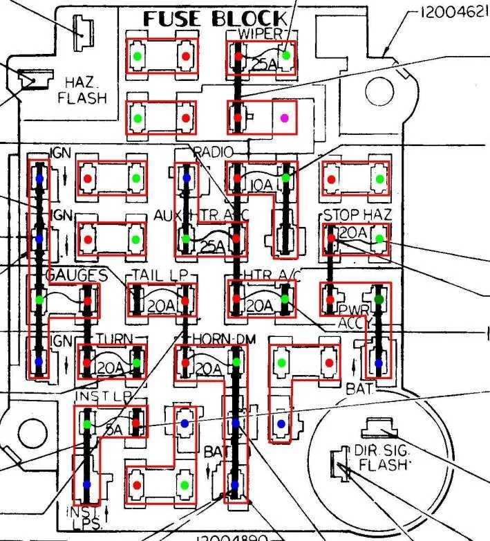 1977 Chevy Truck Fuse Box Diagram