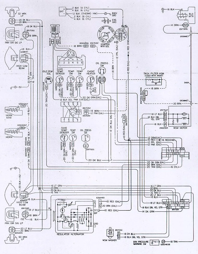 1978 Camaro Tach Wiring Diagram
