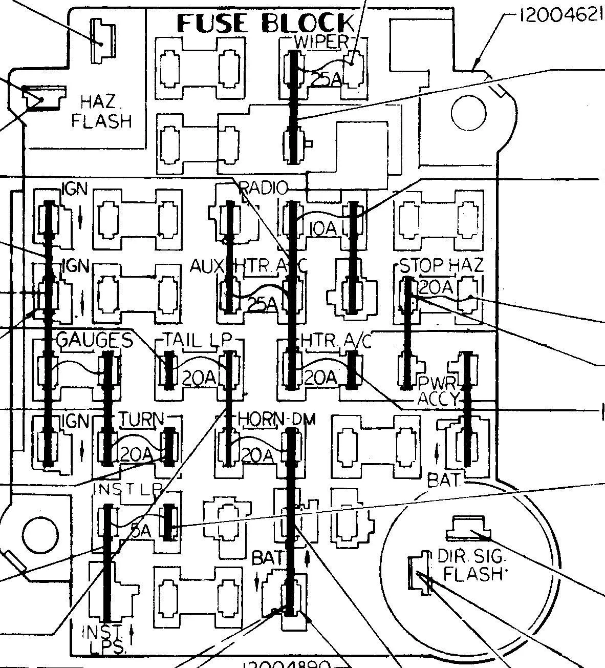 1979 Chevy C10 Fuse Box Diagram