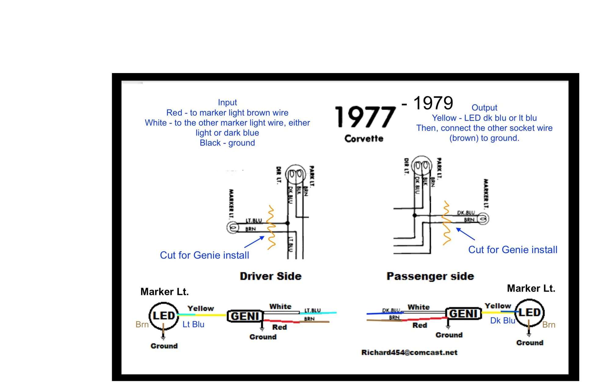 1979 Corvette Headlight Wiring Diagram