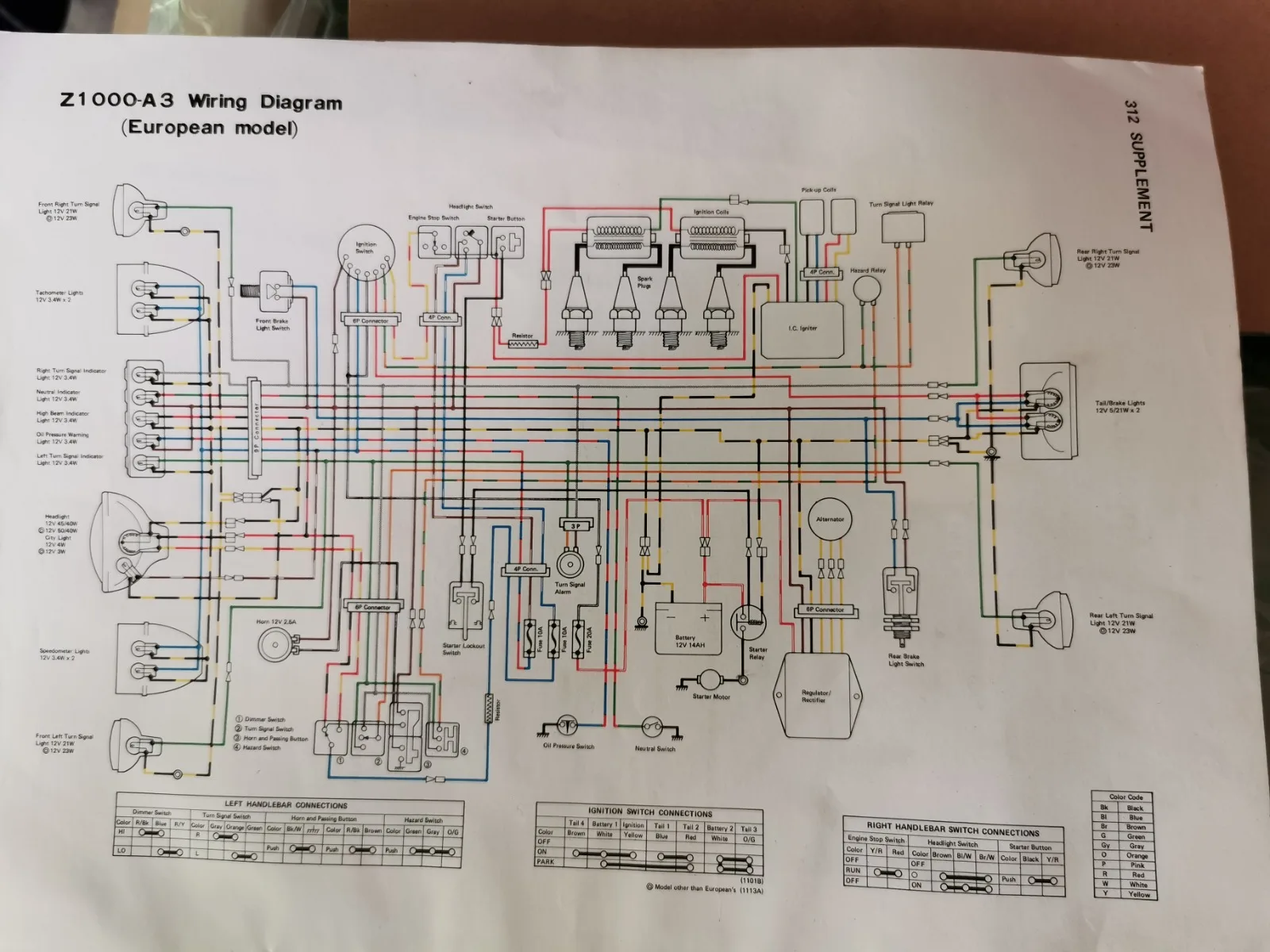 1979 Kawasaki Z1000 Mk2 A3A Electrical Issues Kzrider Forum Kzrider Kz Z1 Z Motorcycle
