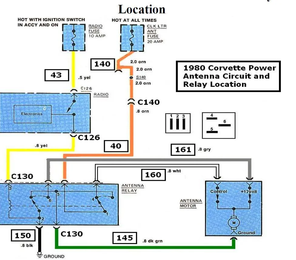 1980 Corvette Radio Wiring Diagram