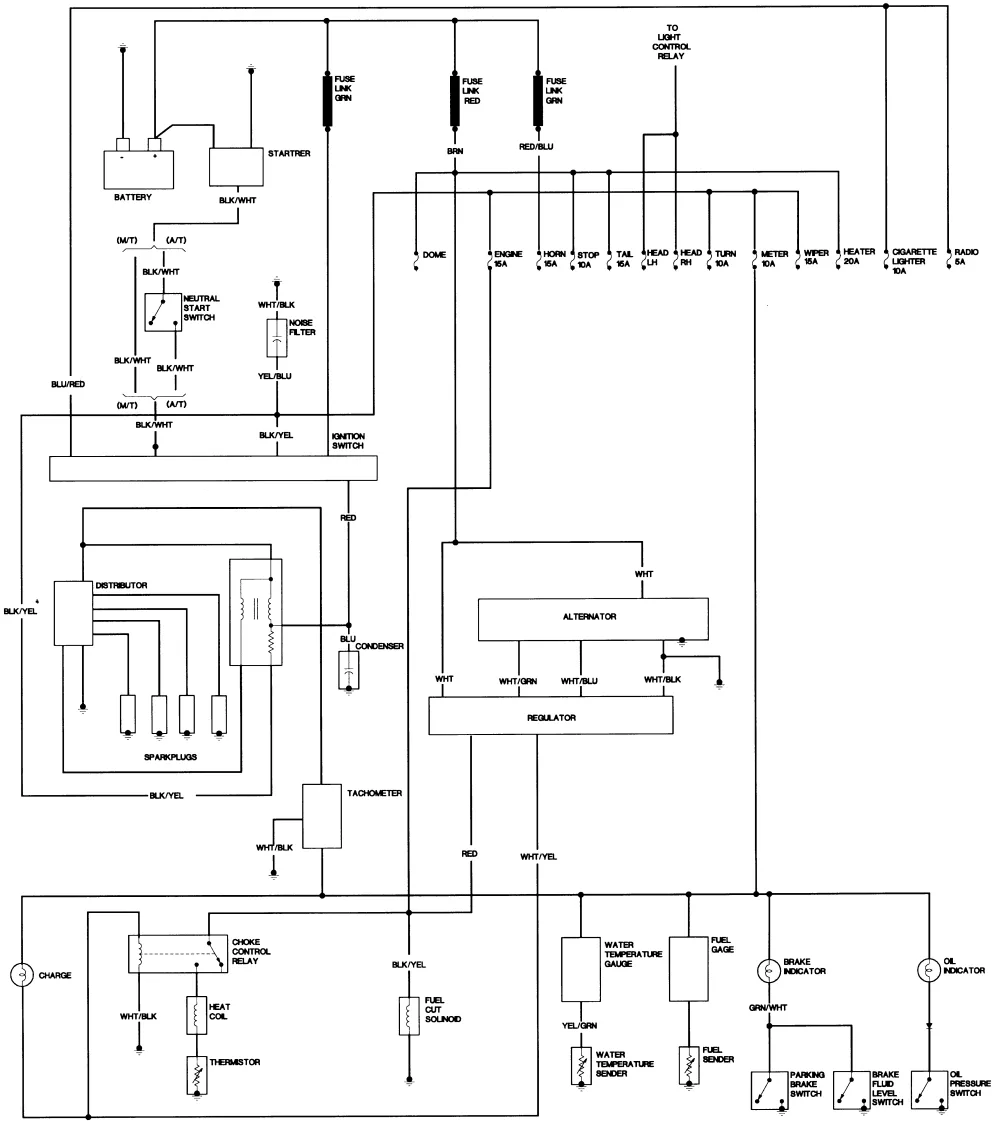 1983 Toyota Pickup Wiring Schematic Wiring Diagram