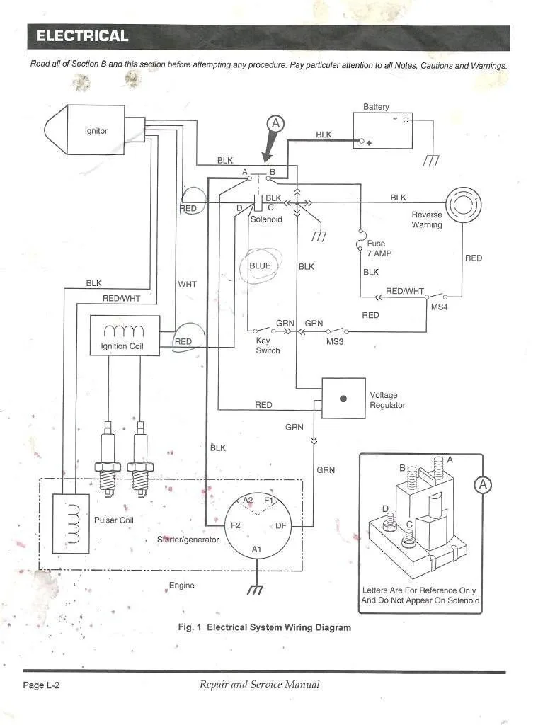 1984 Ezgo Electric Golf Cart Wiring Diagram Wiring Diagram