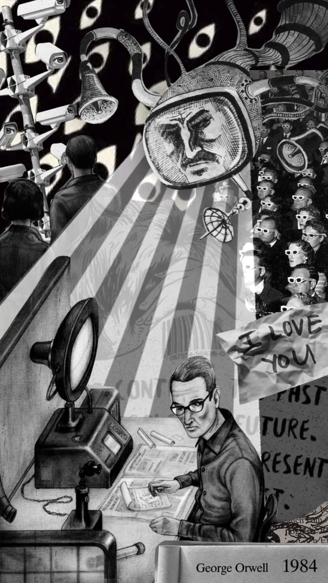 1984 Georgeorwell 1984 Book George Orwell Movie Poster Art
