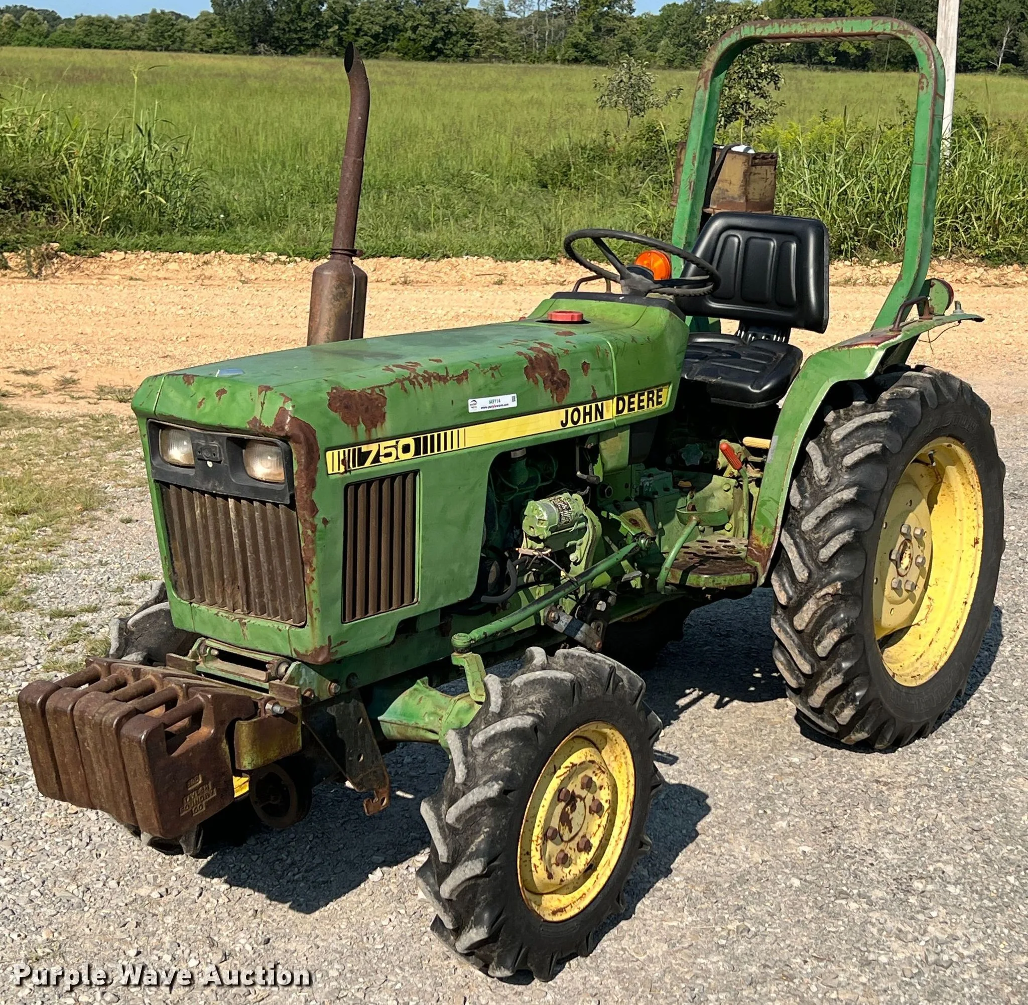1985 John Deere 750 Mfwd Tractor In Locust Grove Ok Item Ia9114 Sold Purple Wave