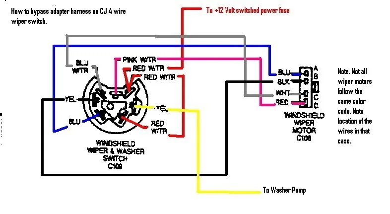 1986 Cj7 Wiring Harness Diagram