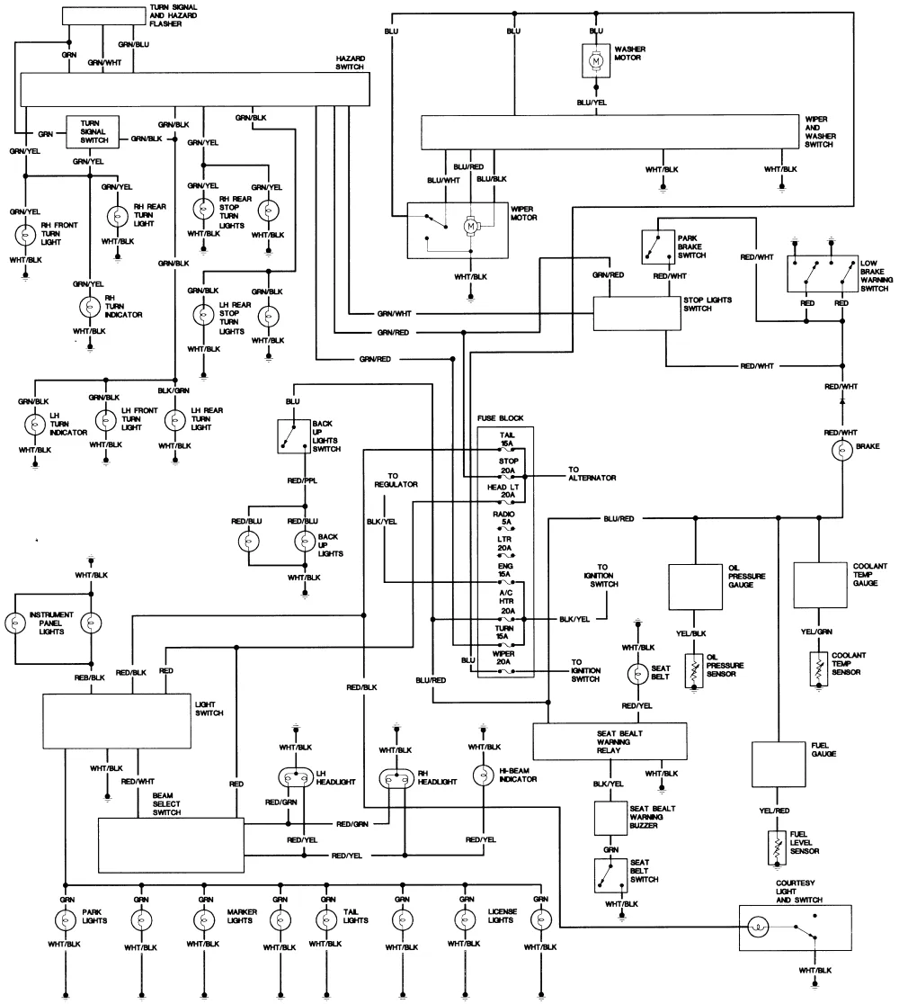 1986 Toyota Truck Wiring Schematic Wiring Diagram
