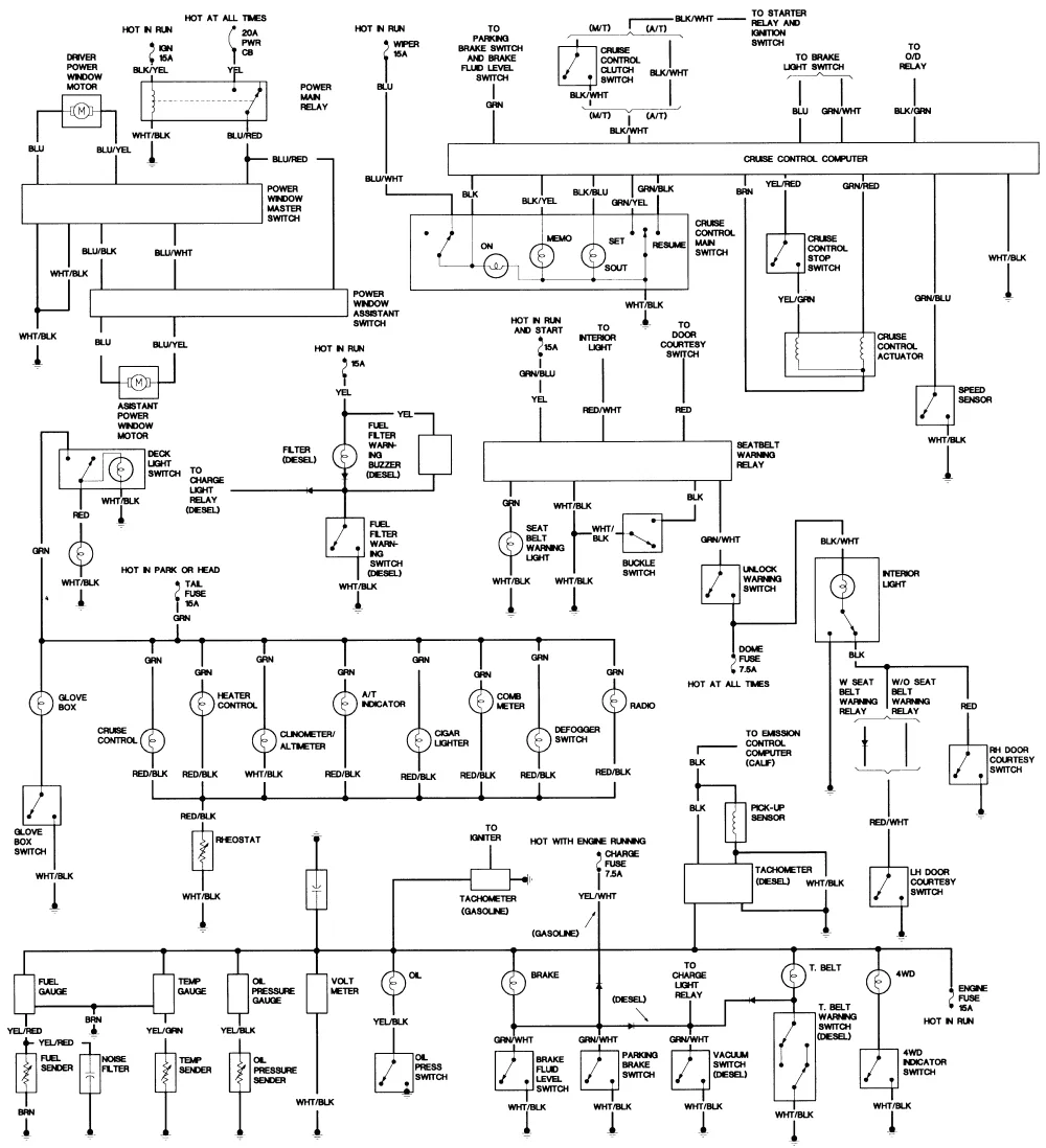 1986 Toyota Truck Wiring Schematic Wiring Diagram