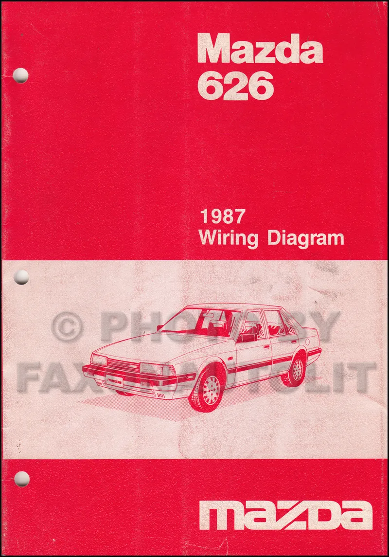 1987 Mazda 626 Wiring Diagram Manual Original