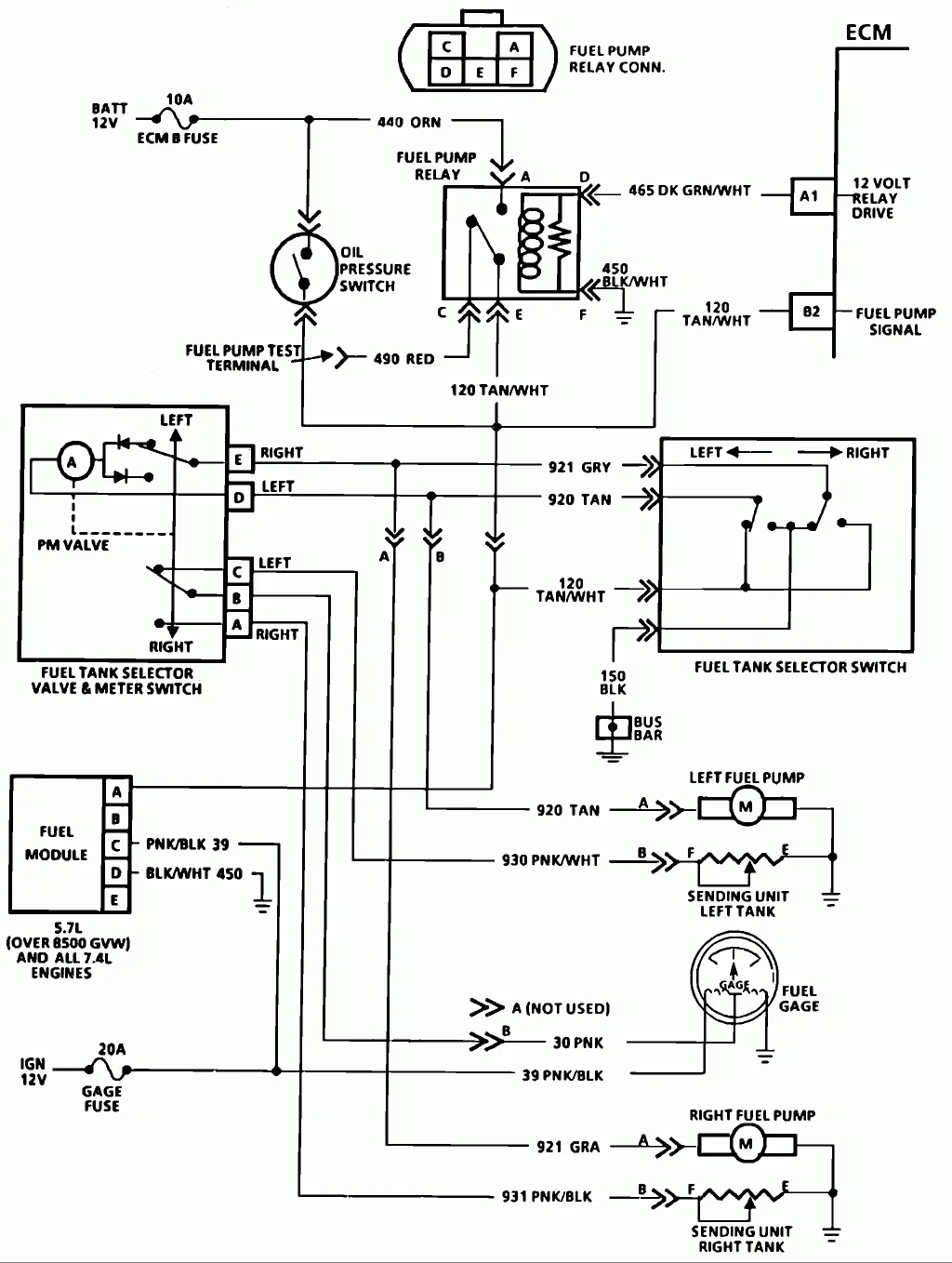 1988 Chevy C10 Fuel Pump Relay Wiring Diagram