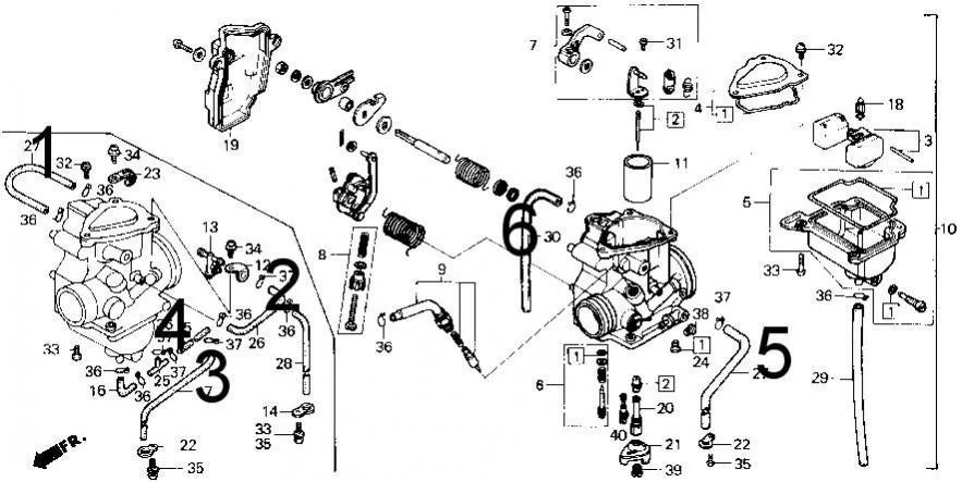 1988 Honda Fourtrax 300 Parts Diagram