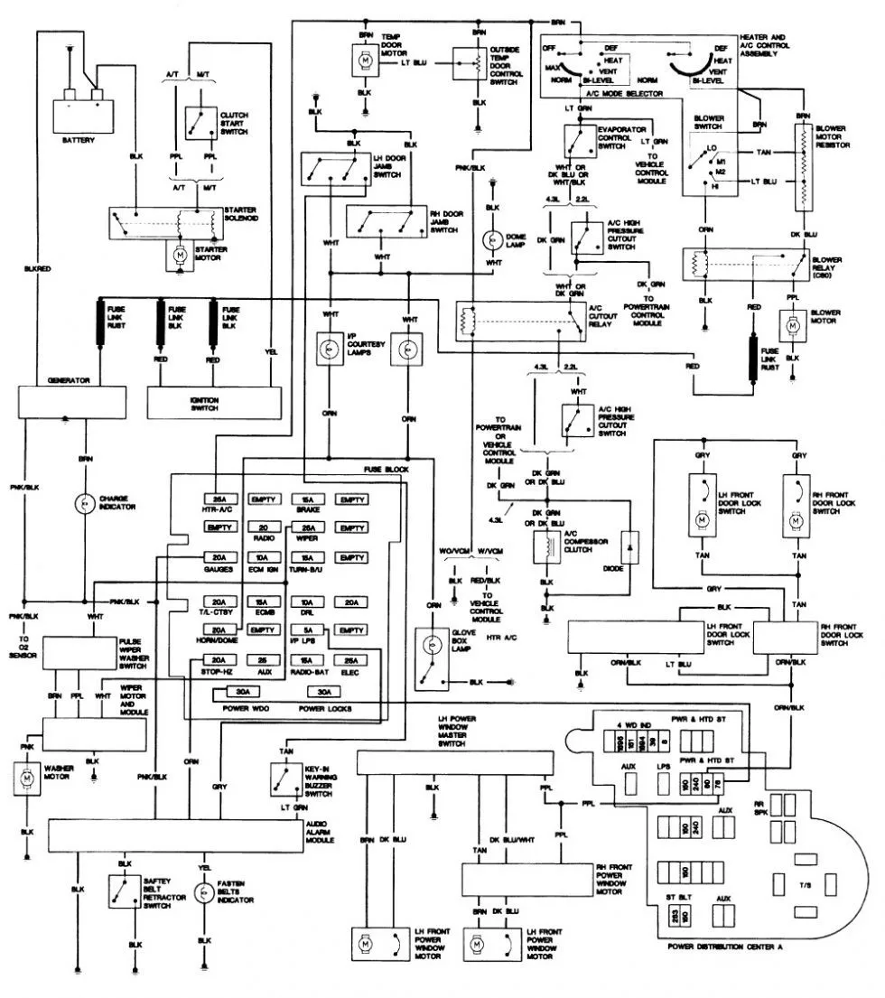 1988 S10 Engine Wiring Diagram Wiring Diagram