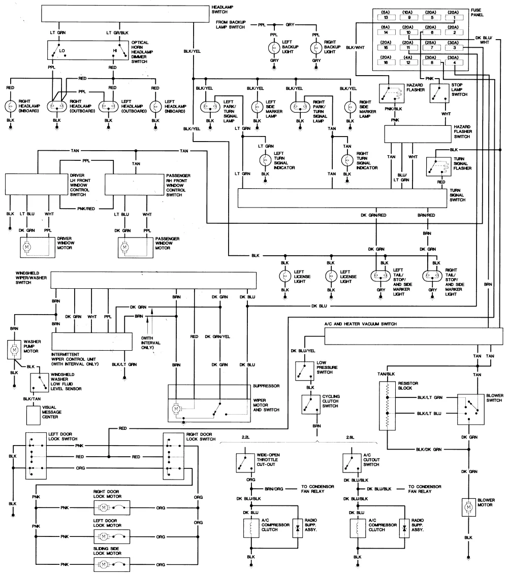1991 Dodge Truck Wiring Diagram Wiring Diagram